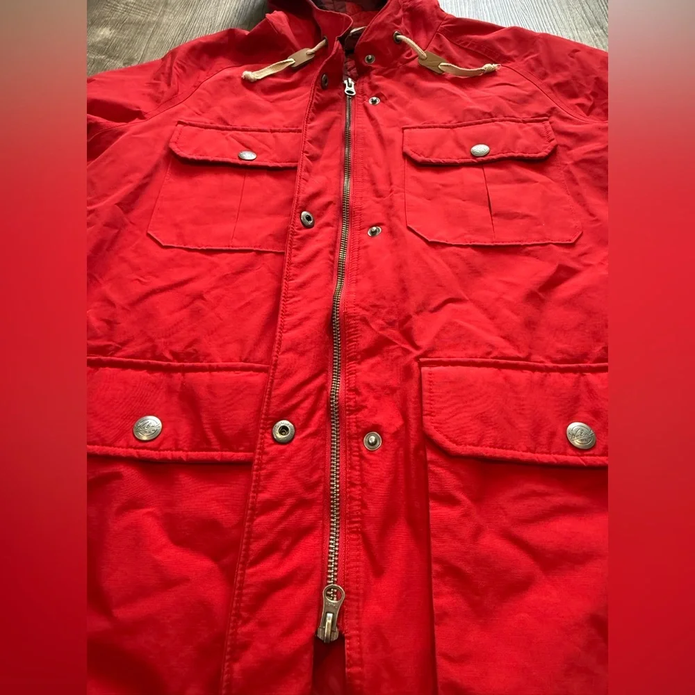 Woolrich Womens Advisory Mountain Parka 15194 Red Wool Insulated Waterproof Sz M - Picture 5 of 12